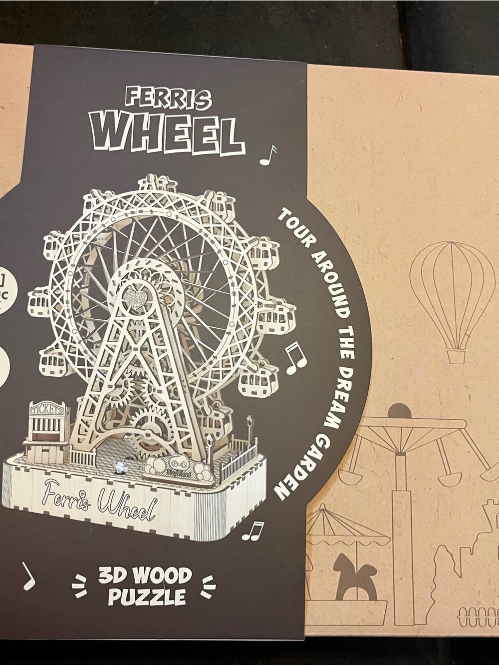 3D Wood Puzzle - Natural
